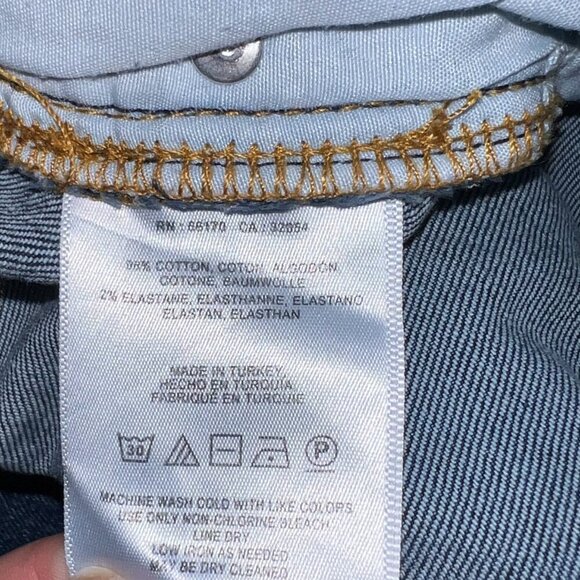 Pilcro and The Letterpress High Rise Flare Floral Hem Jeans Size 27 - Picture 4 of 6